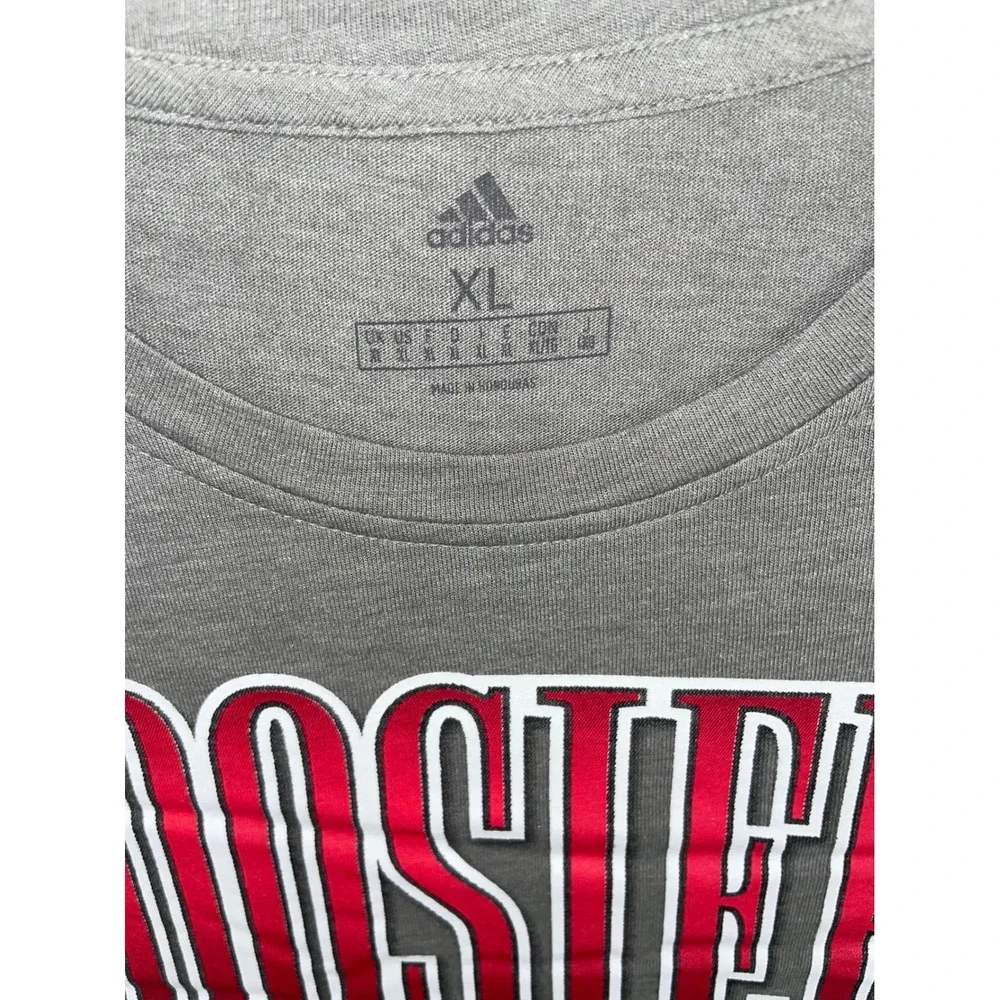 Adidas T-Shirt Men XL‎ Indiana University Hoosiers Gray Short Sleeve Graphic Tee